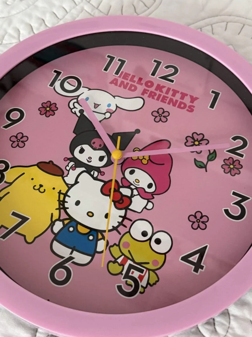 Sanrio Hello Kitty & Friends Pink Wall Clock